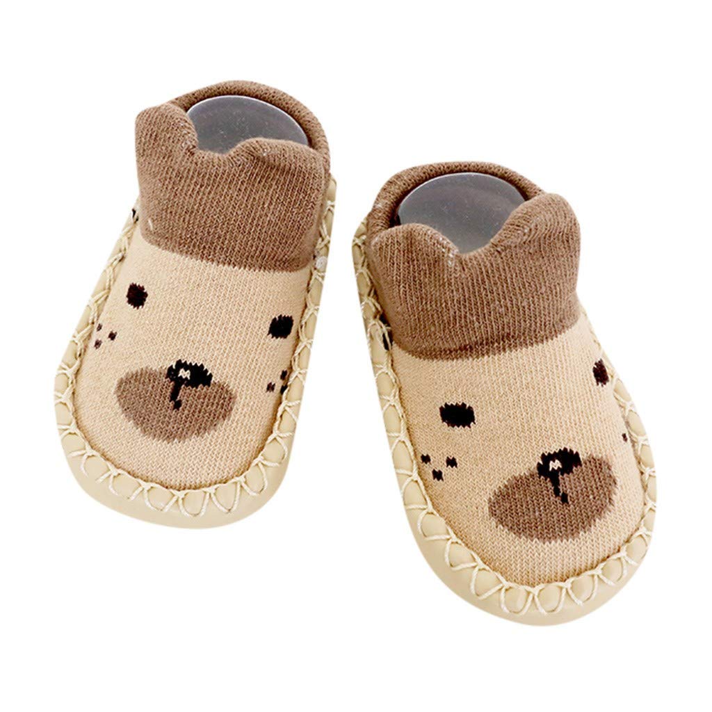 Socks Baby Children Cotton Blend Fluffy Shoes Comfortable Super Soft Feel Sock Cartoon Newborn Girls Boys Anti-Slip Slipper Boots Hosiery