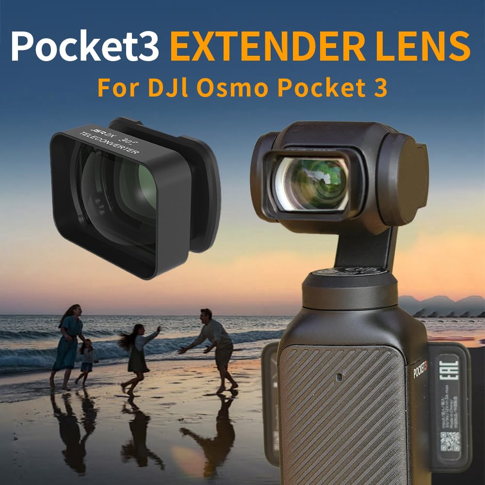 Témisme de Téléobjectif de Grossissement 2X pour la Caméra 3, 2X Zoom Lens, Photography à Longue Distance, Revêtement HD, Compatible avec 3