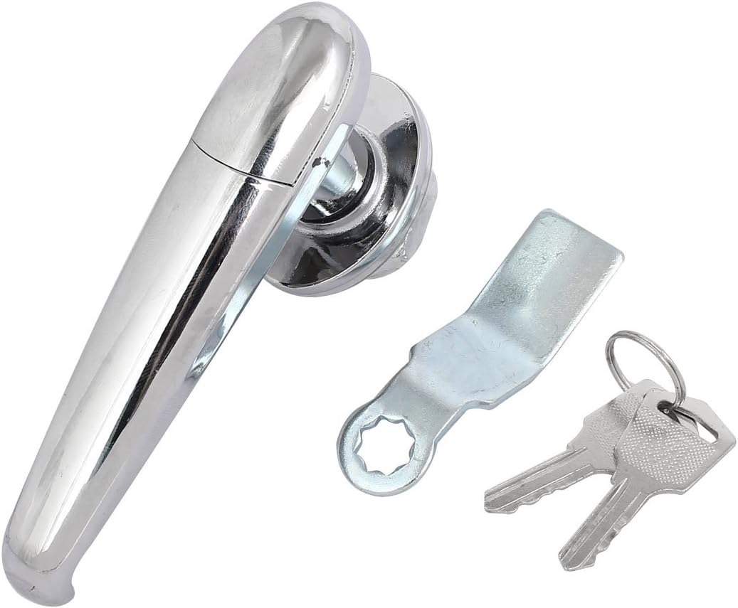 uxcell Rotary Handle Recessed Metal Lock W 2 Keys for File Door