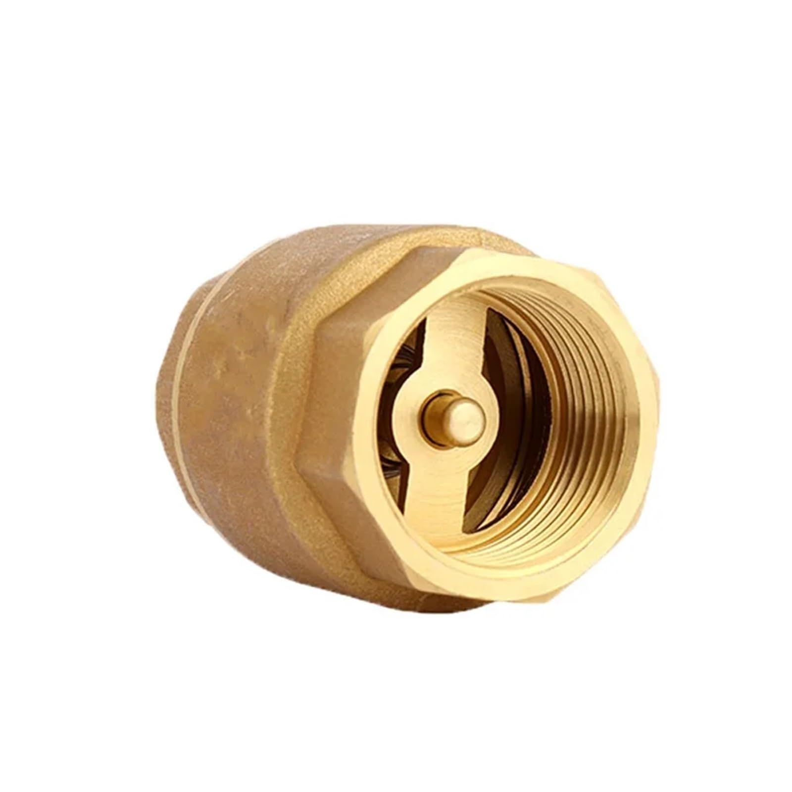 Hardware 1/2 "3/4" 1 "BSP Filettatura Femmina Ottone Valvola di ritegno a Molla di Sollevamento Verticale Valvola di Non Ritorno unidirezionale for Acqua Giunto del Tubo(1")