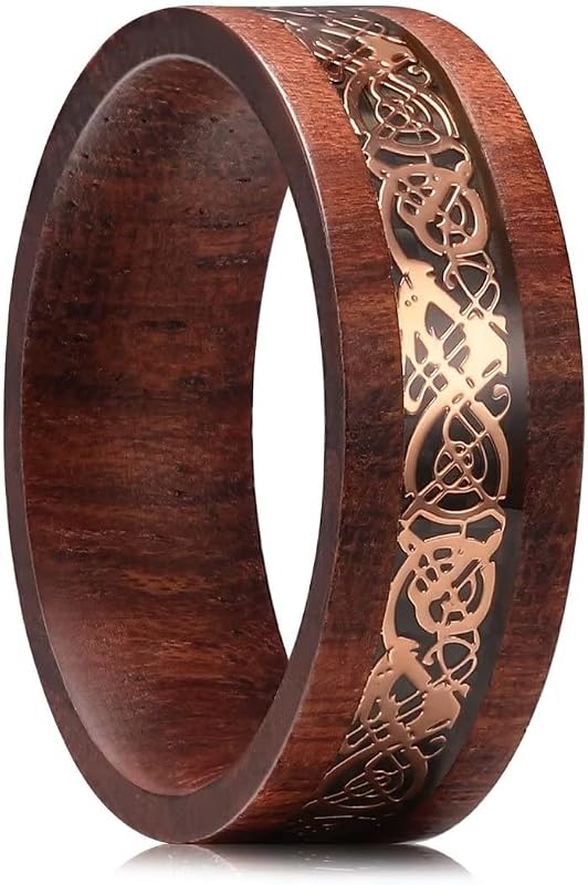 King Will Men Tungsten Wedding Band 8mm Size Dragon-8mm in Dragon-8mm