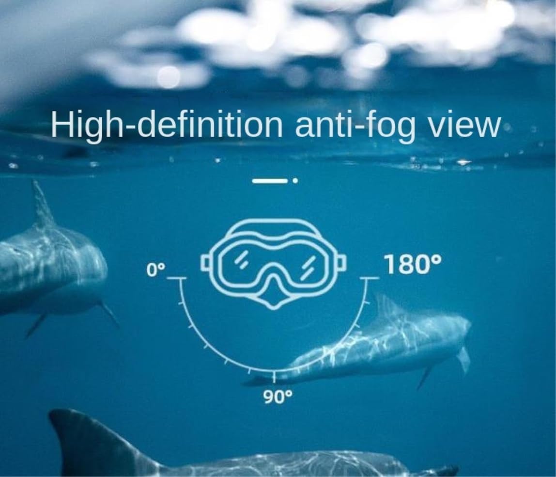 Máscara Snorkel Máscara Buceo Máscara De Esnórquel Buceo A Prueba Fugas con Equipo Antivaho Vidrio Templado Resistente A Los Impactos Equipo de Snorkel