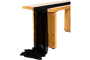 SHERWAY Chiffon Wedding Table Runner, Soft and Elegant for Special Occasions