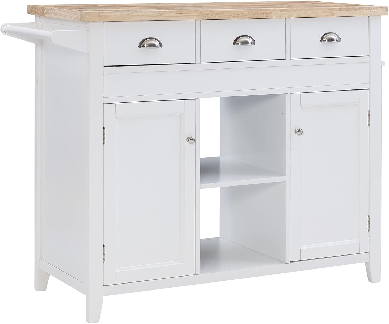 Linon Kitchen Cart, White Home & Kitchen