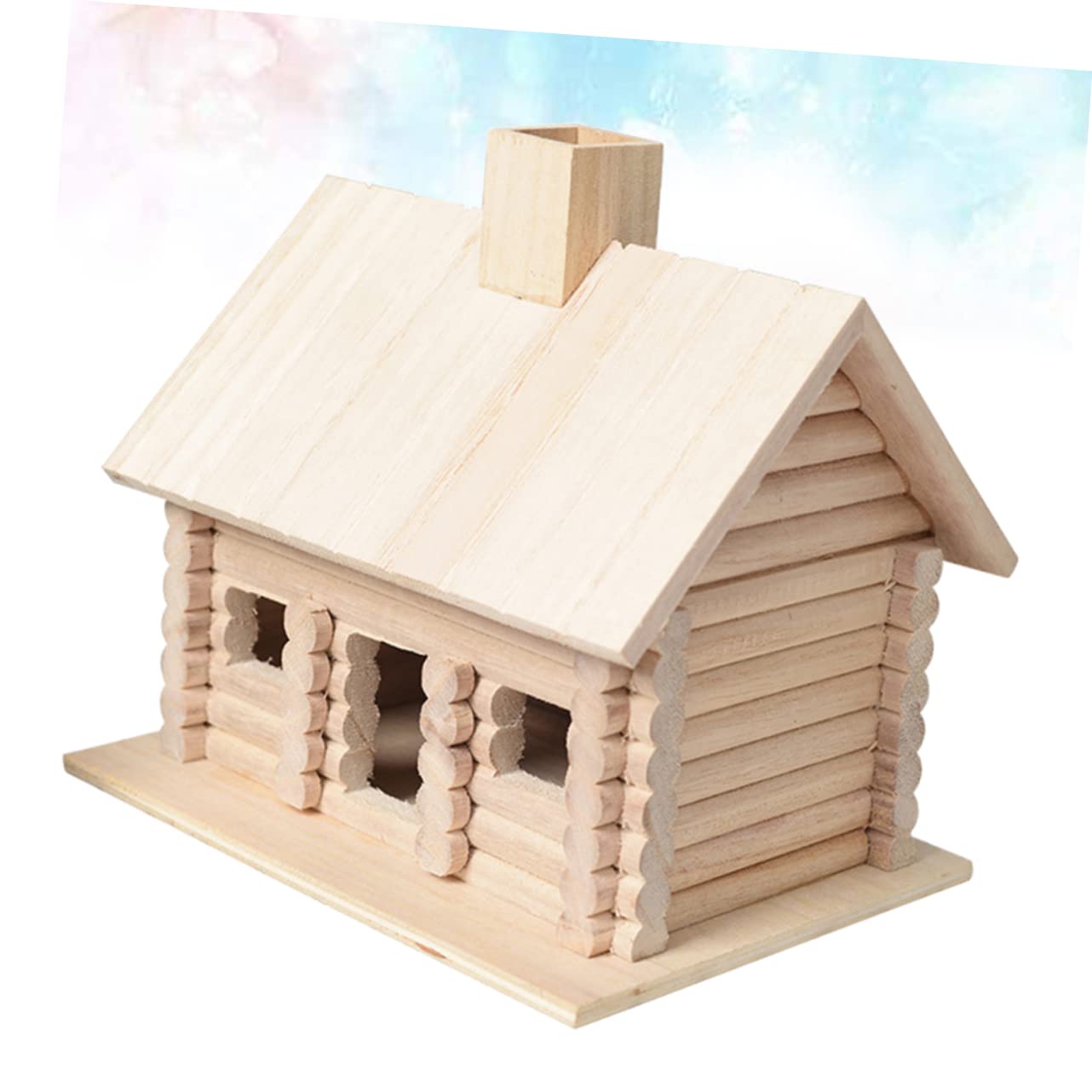 Maison des Oiseaux en Bois Fait Main à Large Entrée pour Canari Extérieur