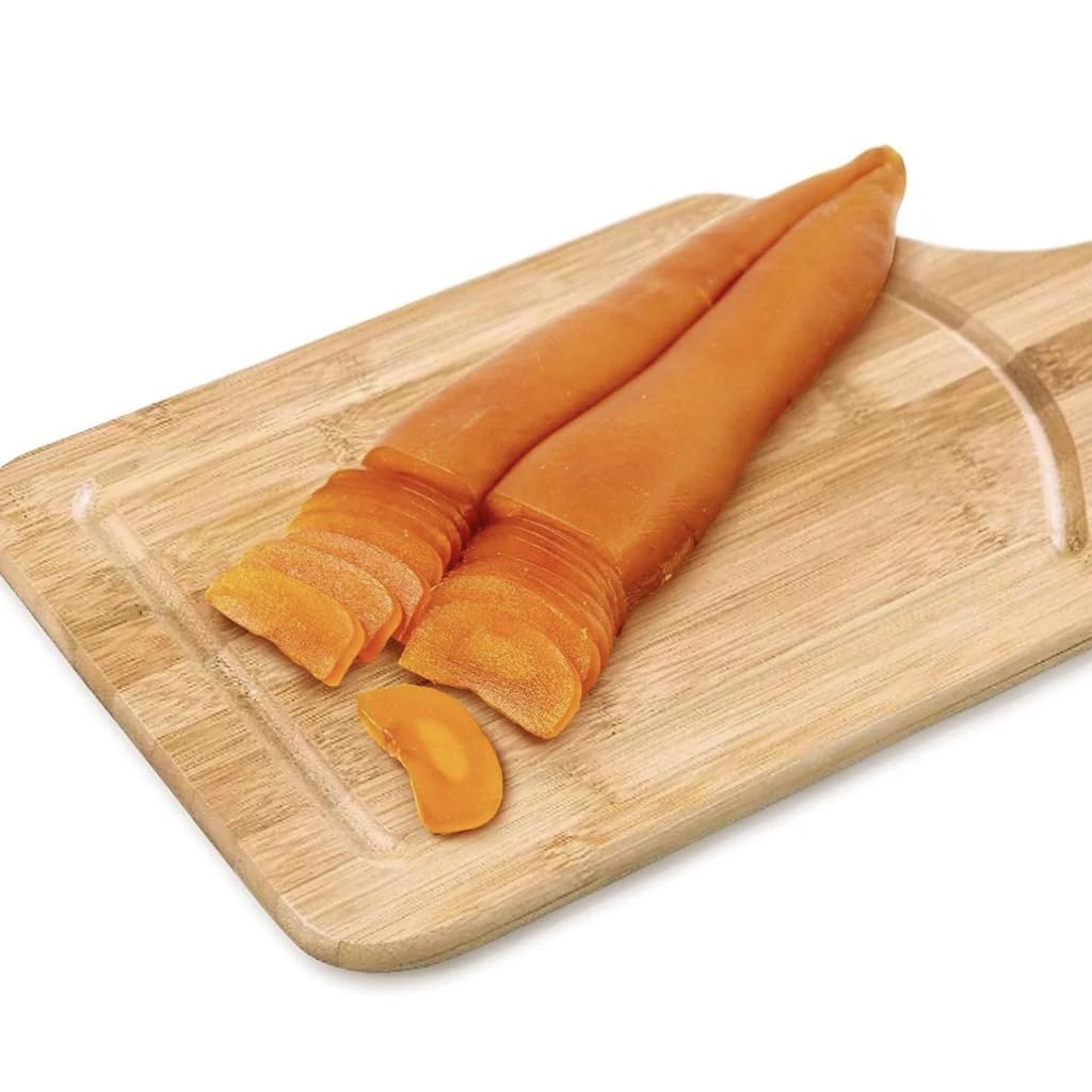 Authentic Whole Dried Mullet Roe from Sardinia - Premium Bottarga di Muggine by Le Meraviglie - Hand-Crafted Italian Seafood Specialty - 3.5oz to 4.5oz (100-130g) - Rich in Omega-3, Keto & Paleo Friendly