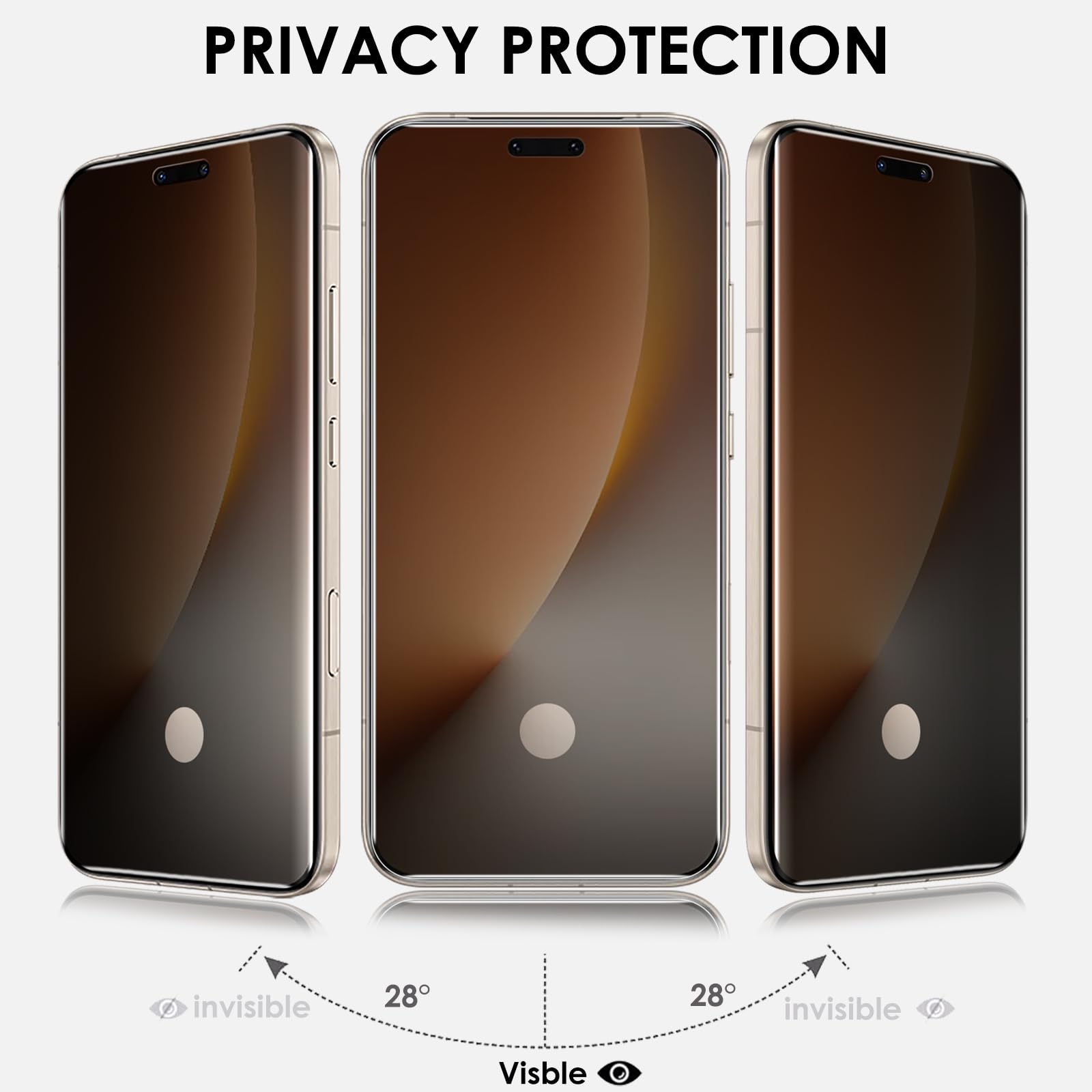 Pellicola proteggi schermo privacy per Honor Magic8 Pro, in vetro | UV LOCA TECH, anti-spia, resistente ai graffi 9H, compatibile con impronte digitali
