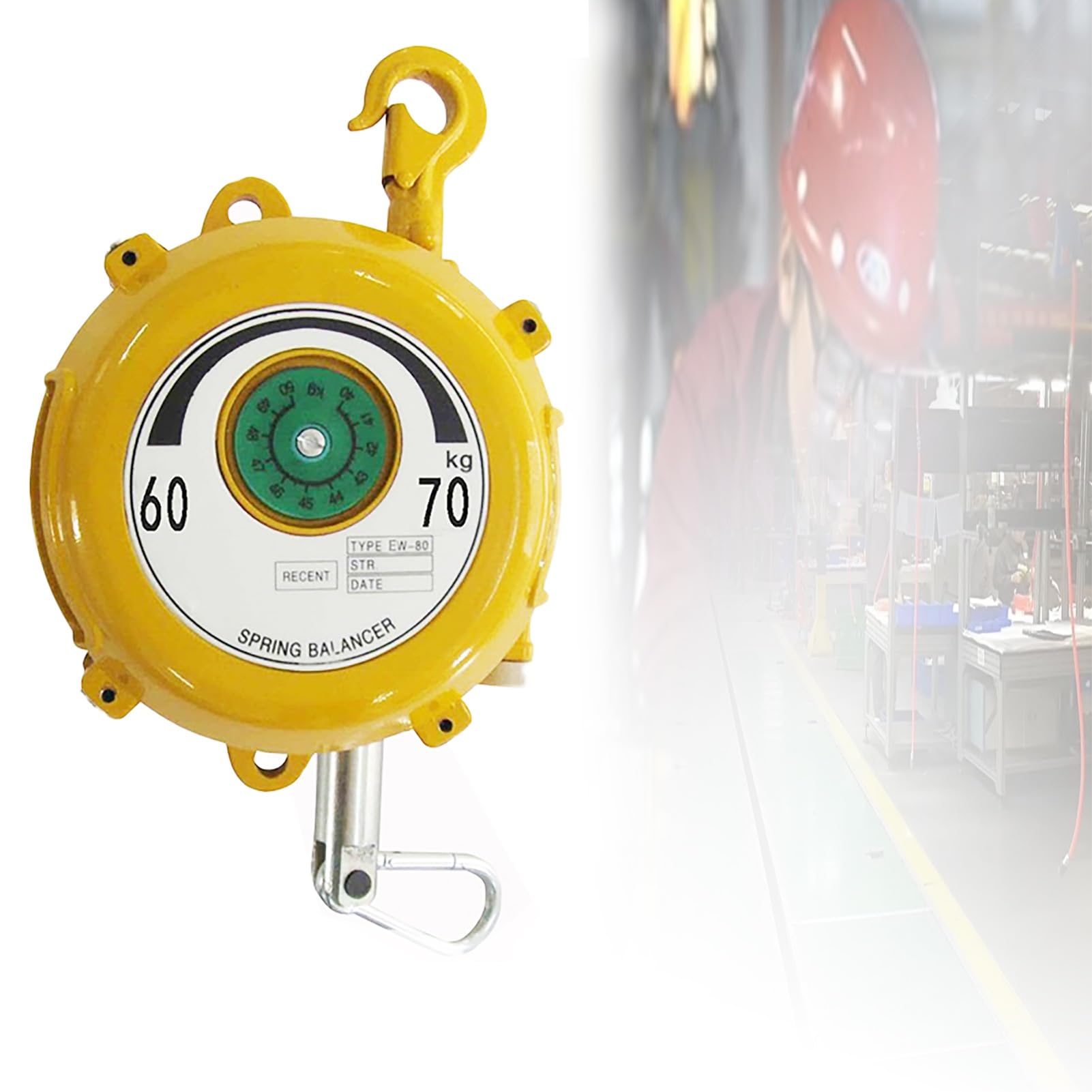 Rohcghc One Color Spring Balancer, Type With Alloy Steel Hook Hanging Tension Retractor Tool,Pe, For Equipment Parts Welding Carry And Remove Tools(6070Kg)