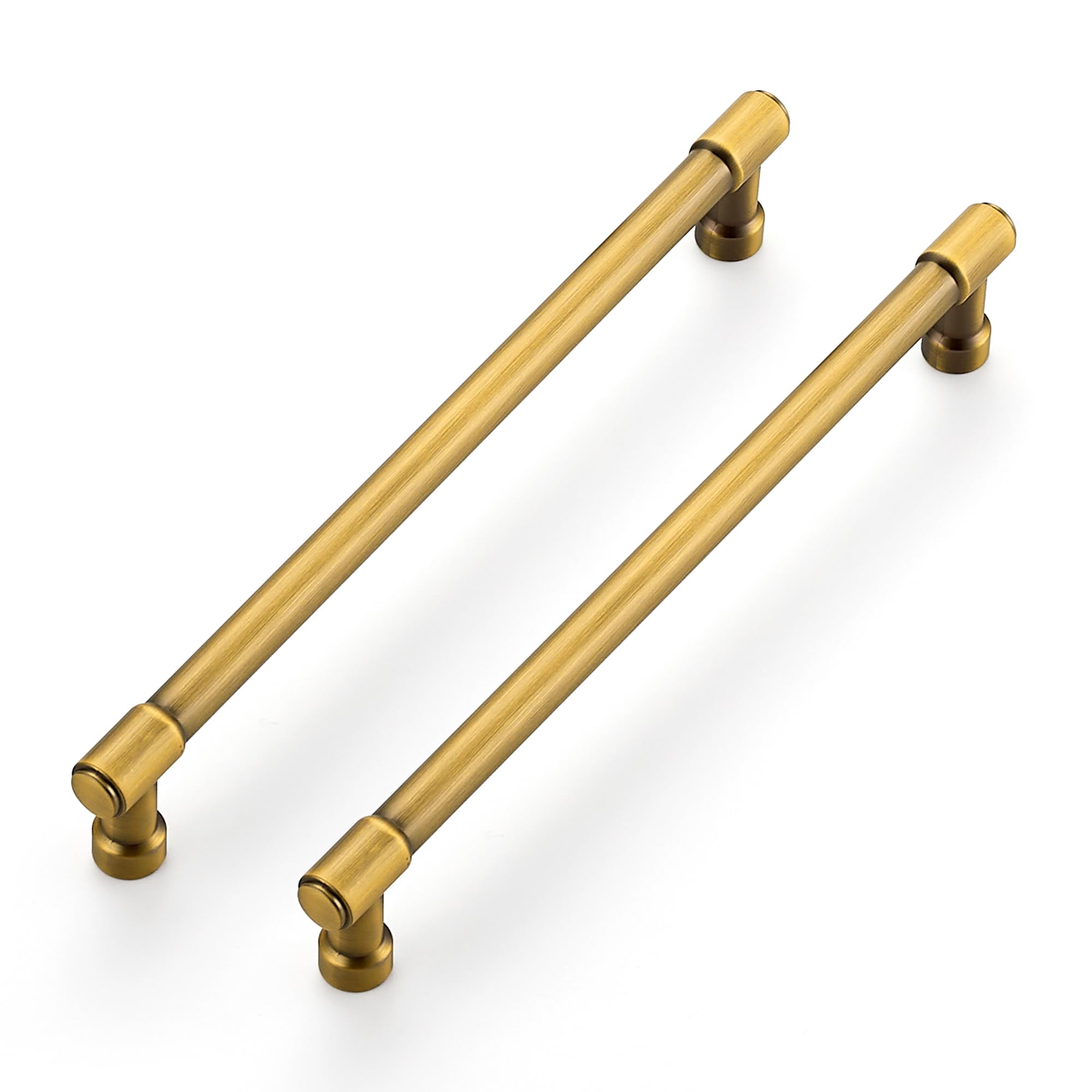 Ravinte Brushed Brass Kitchen Pulls Cabinet Handles 7-1/2 Inch 10 Pack