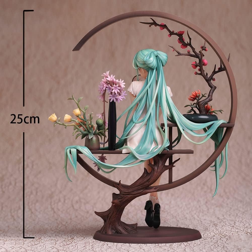 Miku Cheongsam Love Sailor Figur, Pink PVC Statue, Anime Dekoration, Miku Hatsune Sammlerstück, 25 cm
