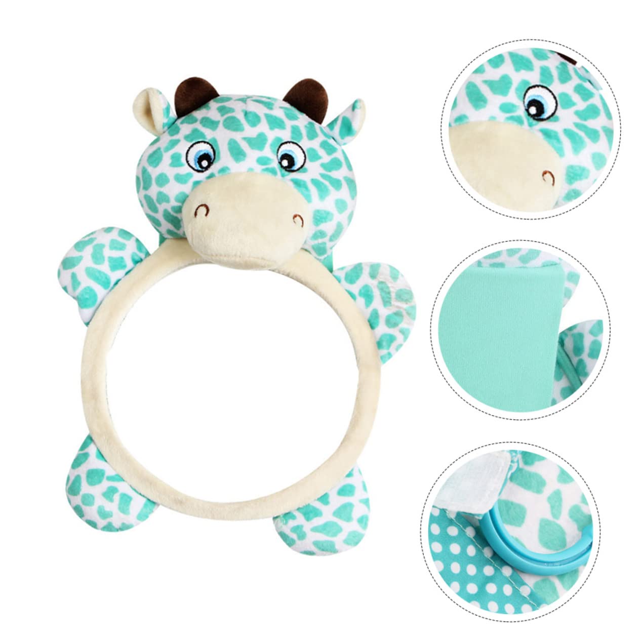 Toddmomy 3 Espejos Retrovisores De Seguridad Para Coche Color Verde Peluche