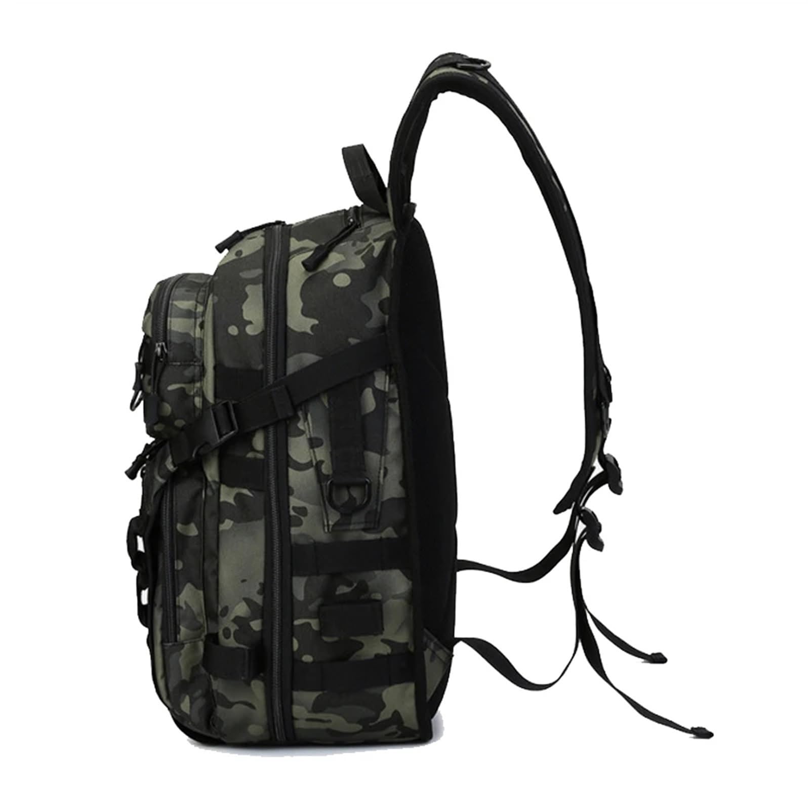 Sac De PêChe Hommes pêche leurre Canne boîte Sac Camping Escalade Sac à Dos Multi-Fonction Hommes Sacs pêche Sac à bandoulière(Black)