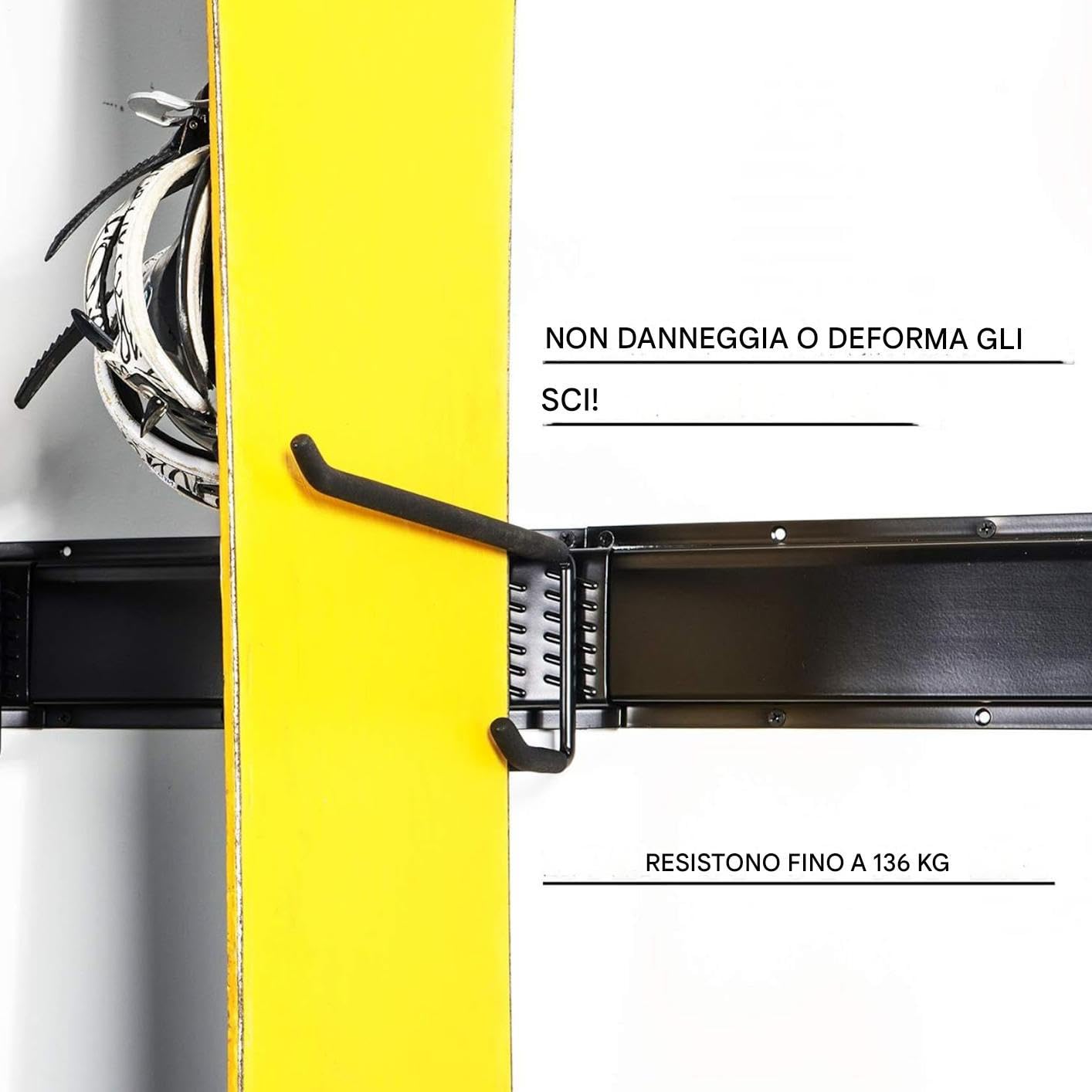 Generico Ganci Per Garage 6 Pezzi Supporto Multiuso Resistente