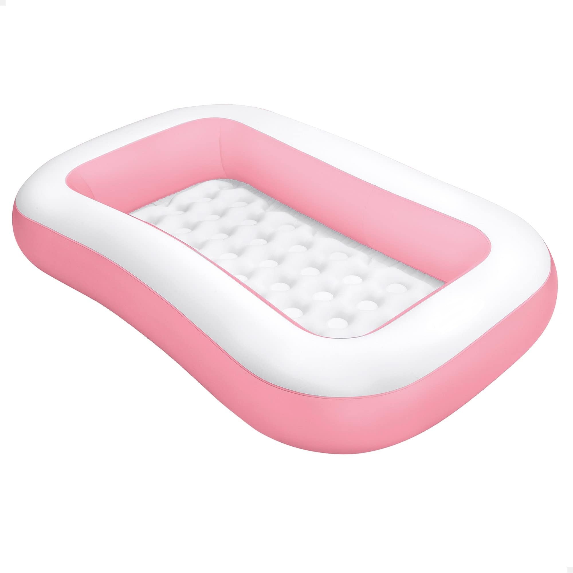 VWretails Rectangular Pink Inflatable Swimming Pool for Kids, Swimming Pool for Kids/Baby Bathing Tub for Girls & Boys Provides Pure Fun and Enjoyment with Soft Comfort and Experience (Pink)-image-36
