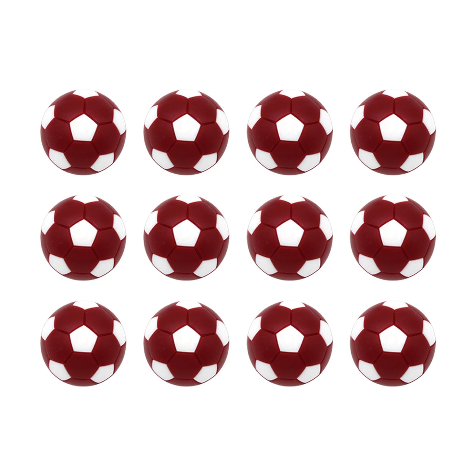 Maxtonser 12Pcs 28mm Foosballs Table Game Replacement Balls Official Tabletop Game Balls Table Soccer Balls Football Machine Part