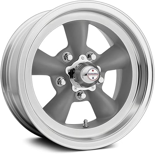 American Racing Vintage VN105D 15X7 5X4.5 GRIS MACH-LP -6MM - VN1055765US