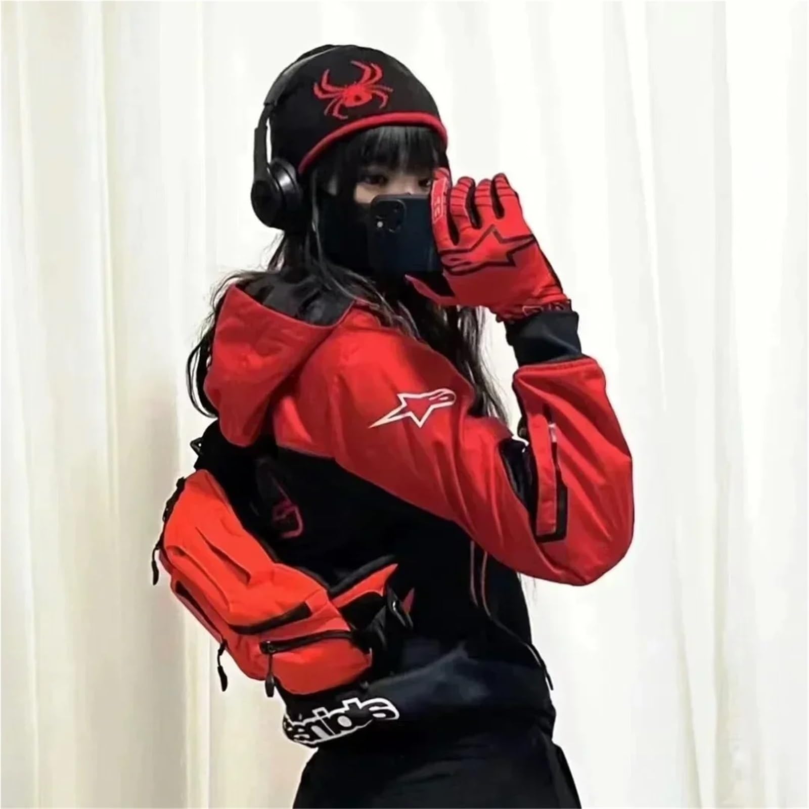 Bolsa Pierna Moto Riñonera Impermeable for Motocicleta, for Hombre y Mujer, Ideal for Carreras de Motos, for la Pierna, for Montar en Moto(White)