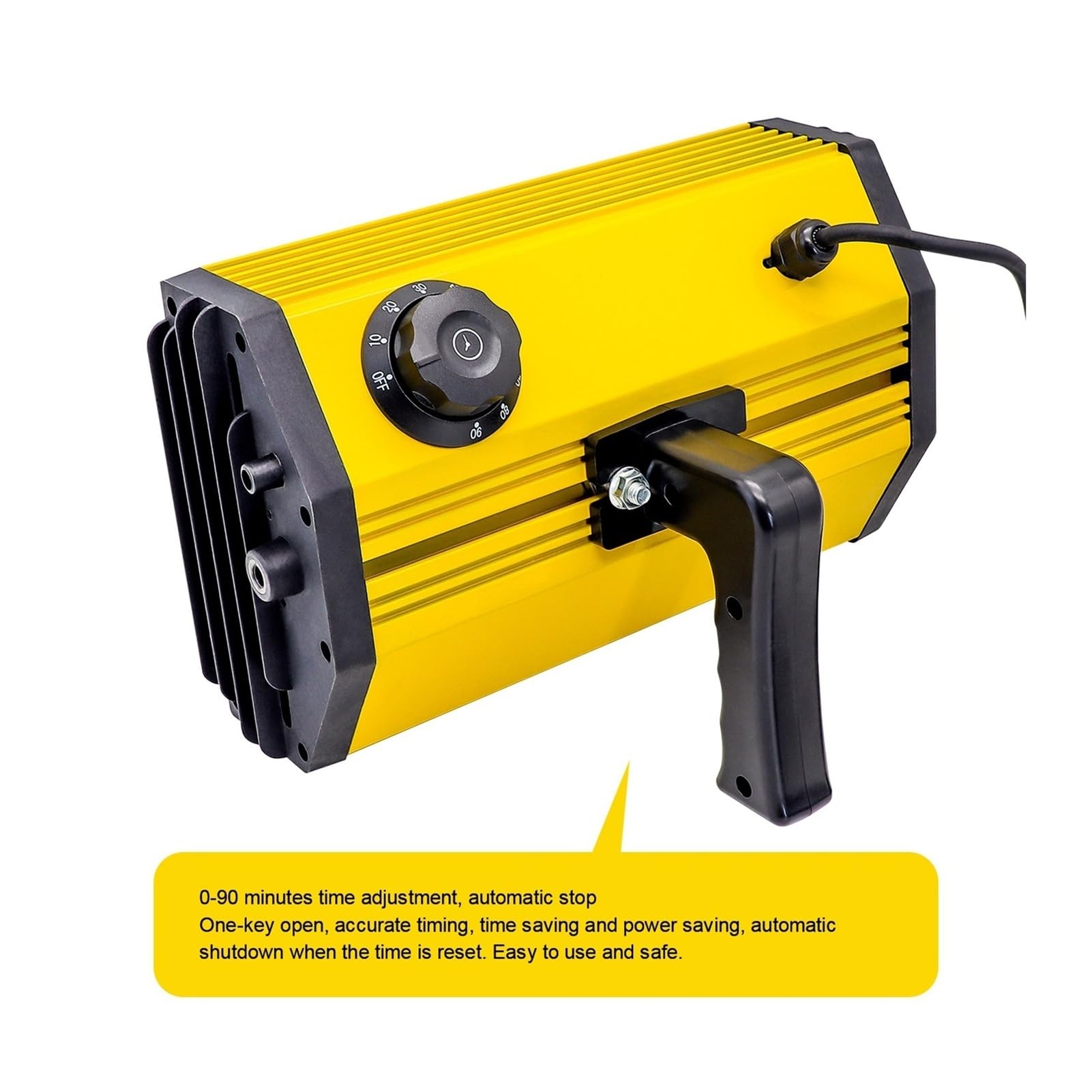 1000W Handheld Portable Infrared Paint Curing Lamp Short-Wave Infrared Paint Heating Lamp for Indoor Use(Yellow(SC-001-Y))