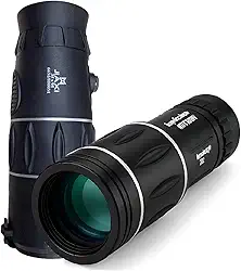 Monóculo Profissional com Zoom 35x95, Alcance 8000m, Lente 40mm, Preto