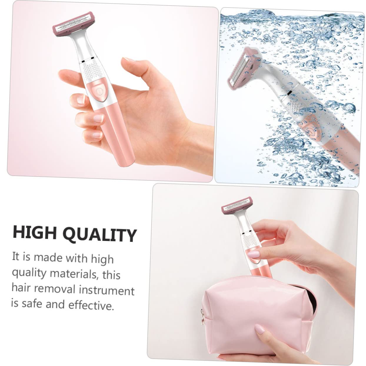 Ipetboom 2pièces Rasoir Électrique Femme Tondeuse De Précision Pour Épilation Et Visage Outil De Rasage Portable Sans Élimination Rapide Poils