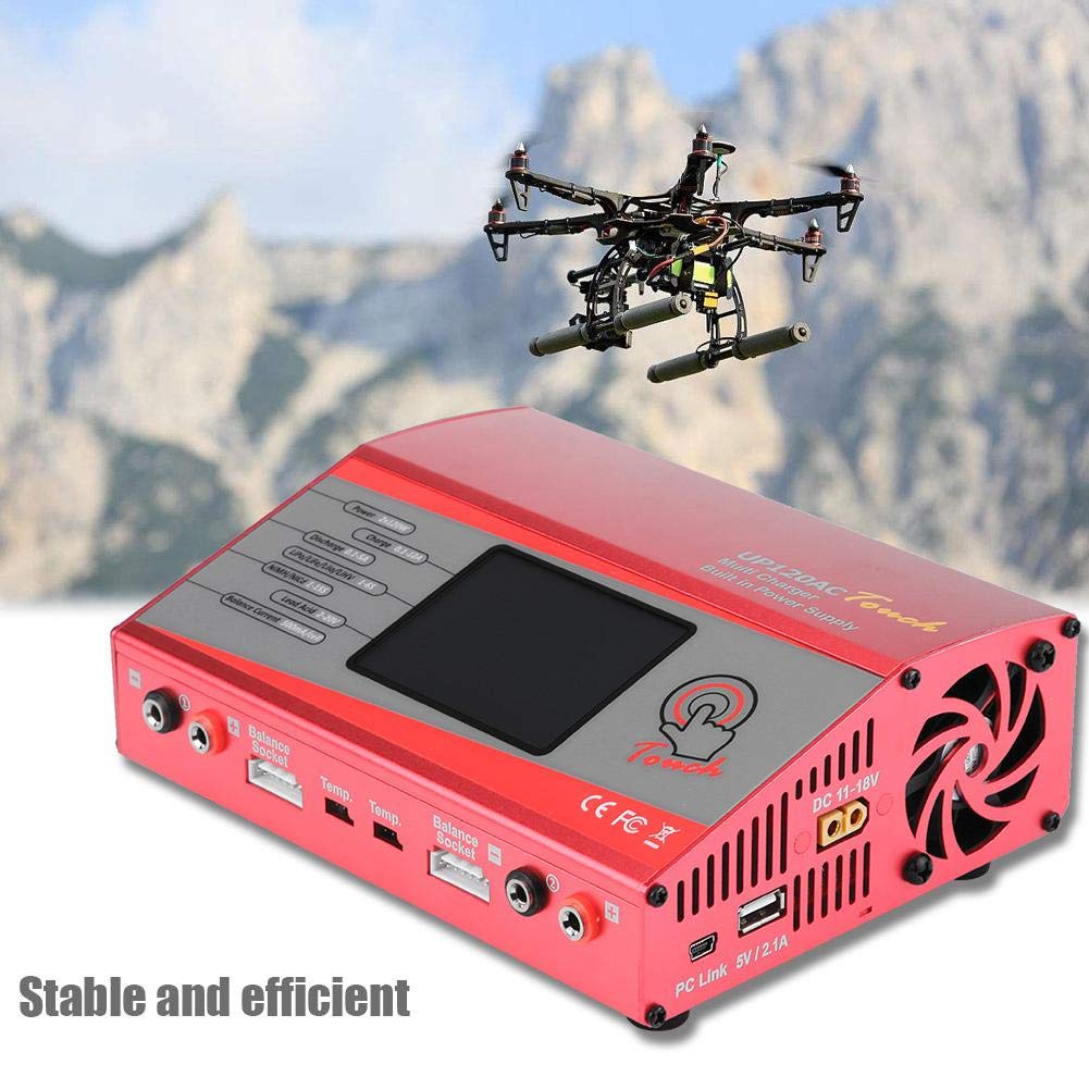 Cargador de batería RC con 2 enchufes Modelo de Control Remoto Accesorio Cargador Inteligente de batería Universal(EU Plug)