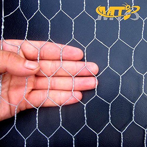 Mtb 20Ga Galvanized Hexagonal Poultry Netting Chicken Wire 18 Inches X 150 Feet X 1 Inch Mesh #TOP2