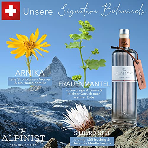 The Alpinist Swiss Premium Dry Gin mit frischen Bergkräutern & Schweizer Gletscherwasser I feine Zitrus- & Wacholdernote… – Bild 7