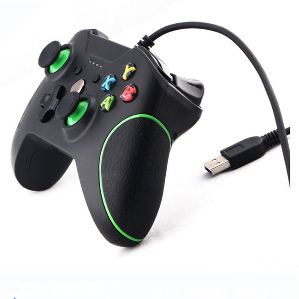OSTENT Controller USB cablato Joystick Gamepad per Microsoft Xbox One/Xbox One S/PC portatile Windows Colore nero