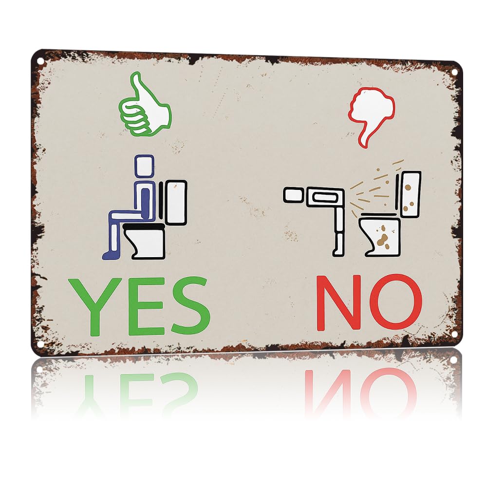 Simple Direction Indication Sign 8x12 Inch, Funny Vintage Aluminum Decor for Living Room