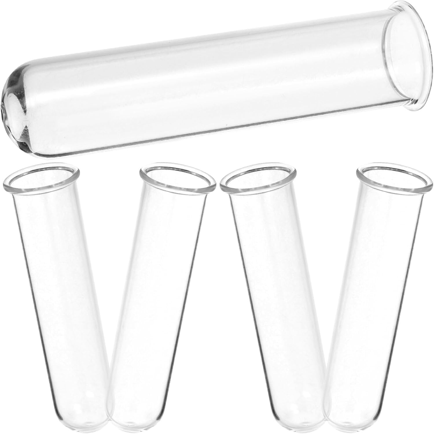 Niltracy 5Pcs Plant Propagation Tubes Glass Test Tubes Plant Propagation Station for Clear Hydroponic Vase