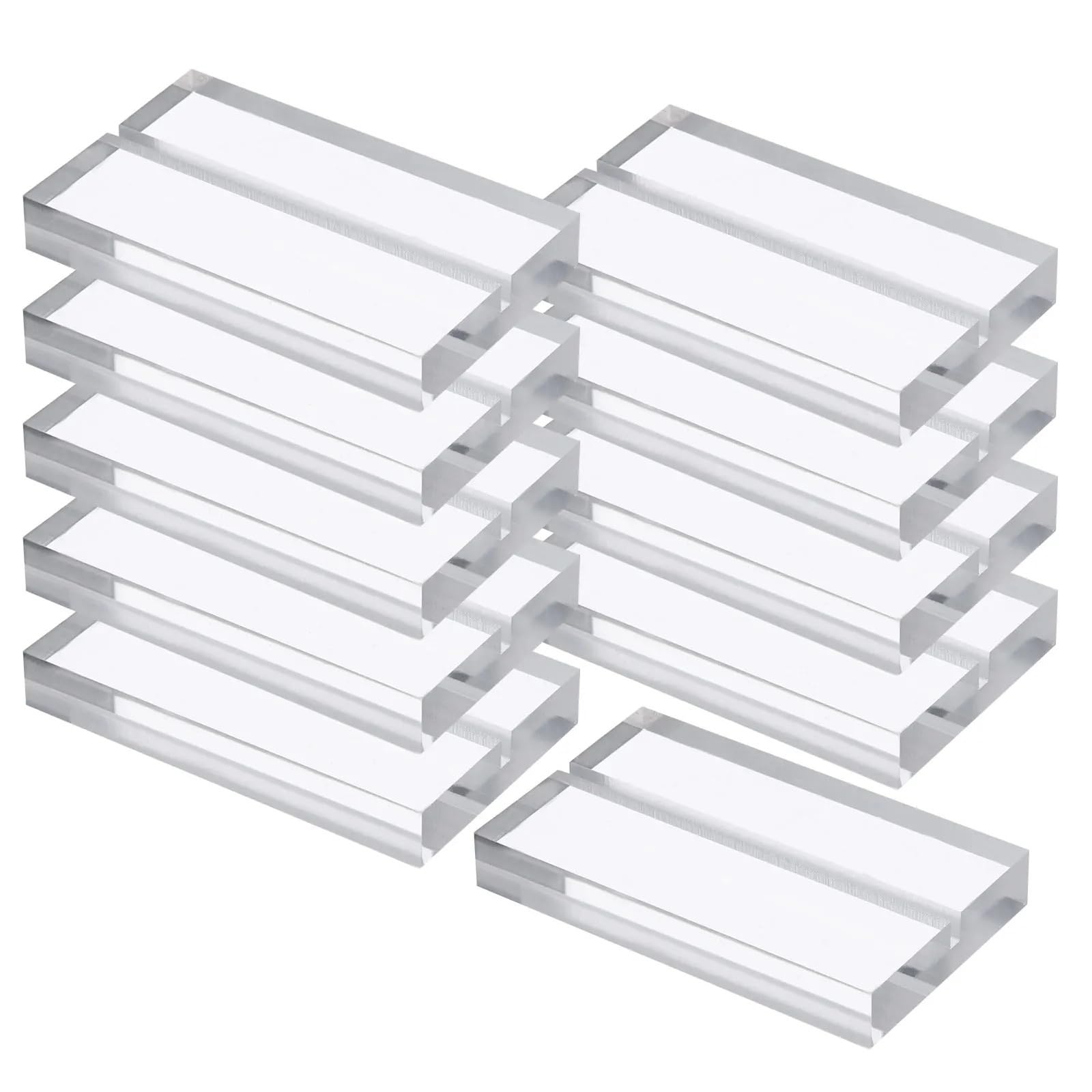 GOXQIT 10pcs Place Card Holder Table Sign Number Holders Name Stands For Photo Menu Display Clear For Party