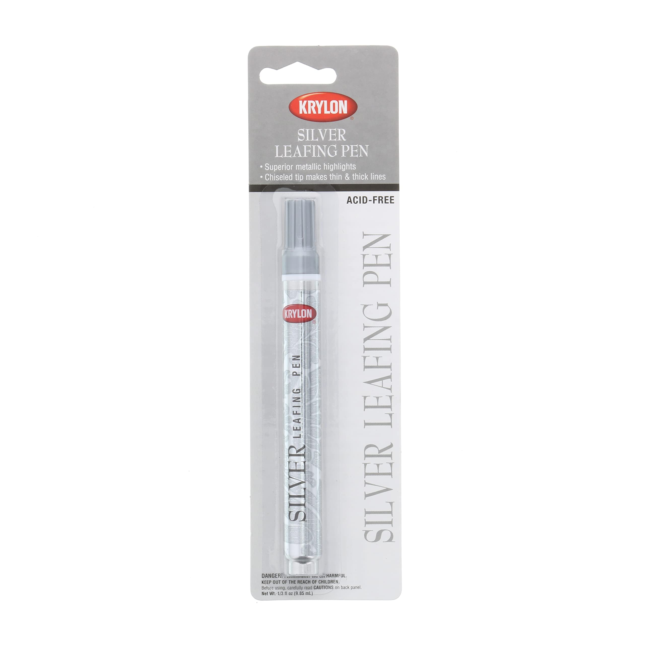 Krylon Acid-Free Leafing Pen - for Metallic Highlights - Silver (1 Pen)