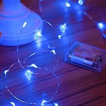 Battery Operated Micro Fairy Lights with 20 Blue LEDs by eBuzz (Blue)