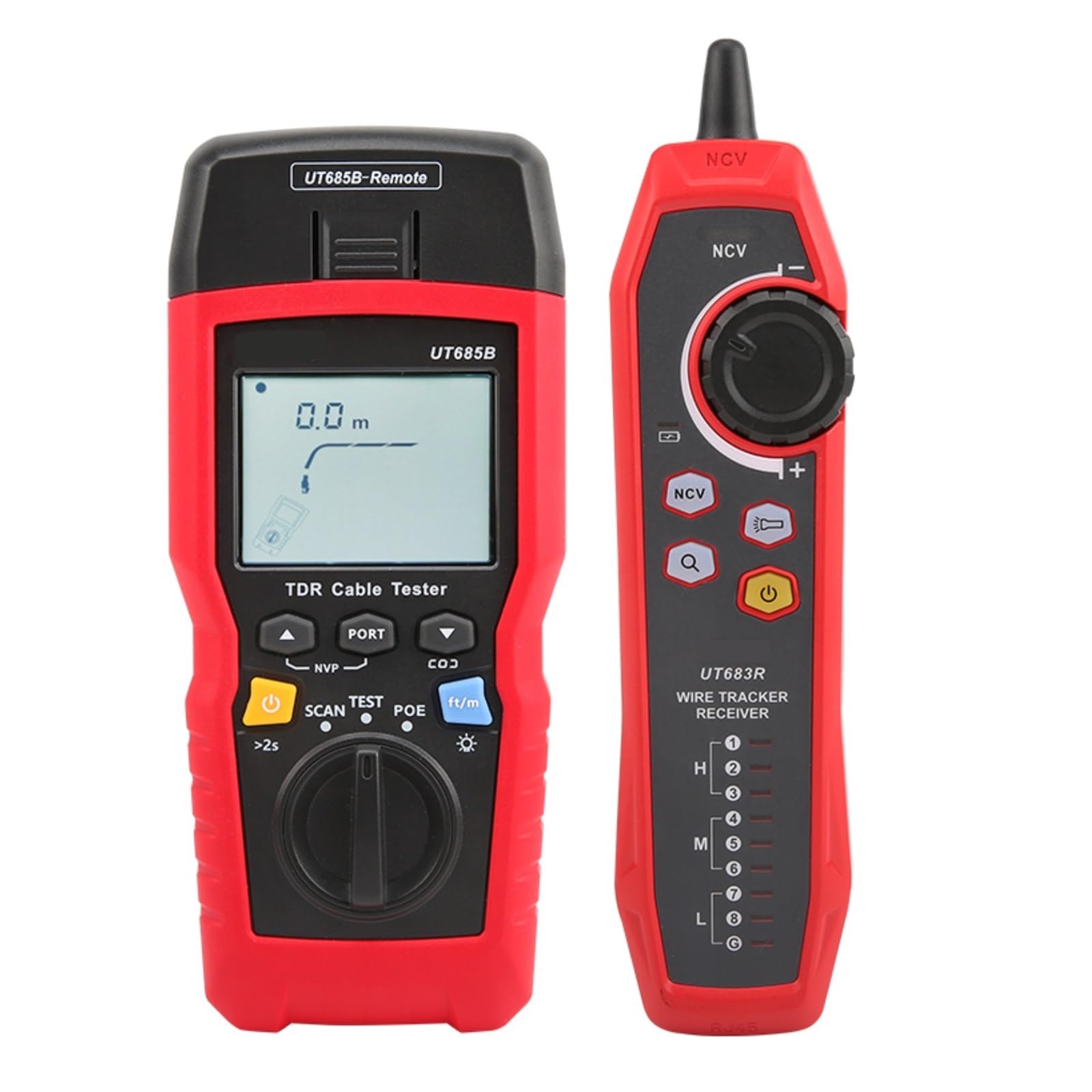 Detector secuencia para corregir errores de red con comprobador de cables y longitud 6