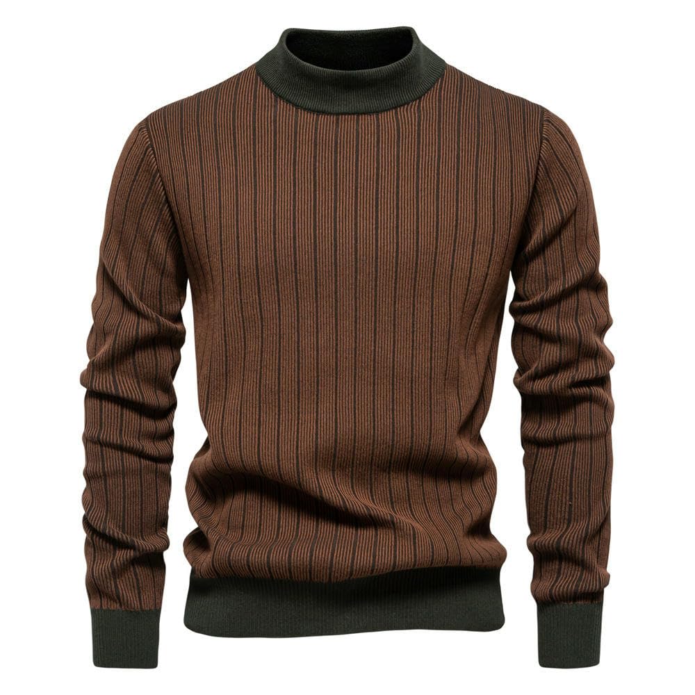 Maglione a righe da uomo autunno inverno slim fit