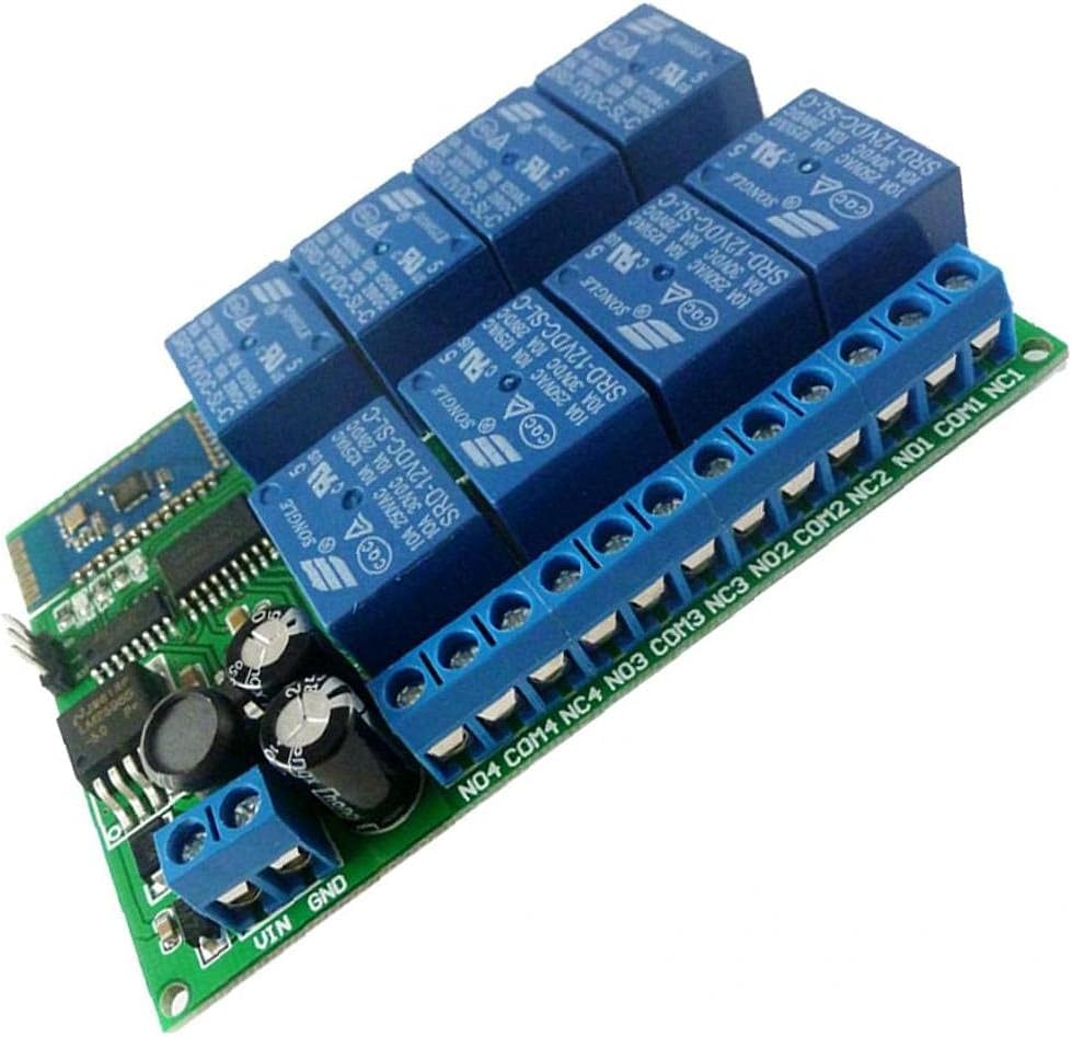 8 Channel Relay Module 12V Bluetooth Relay Module Relay Module 8-Channel Relay Interface Board Relay Board Relay Module Relay Board 12V 8 Channel Bluetooth Relay Module 8-Channel Relay Interface