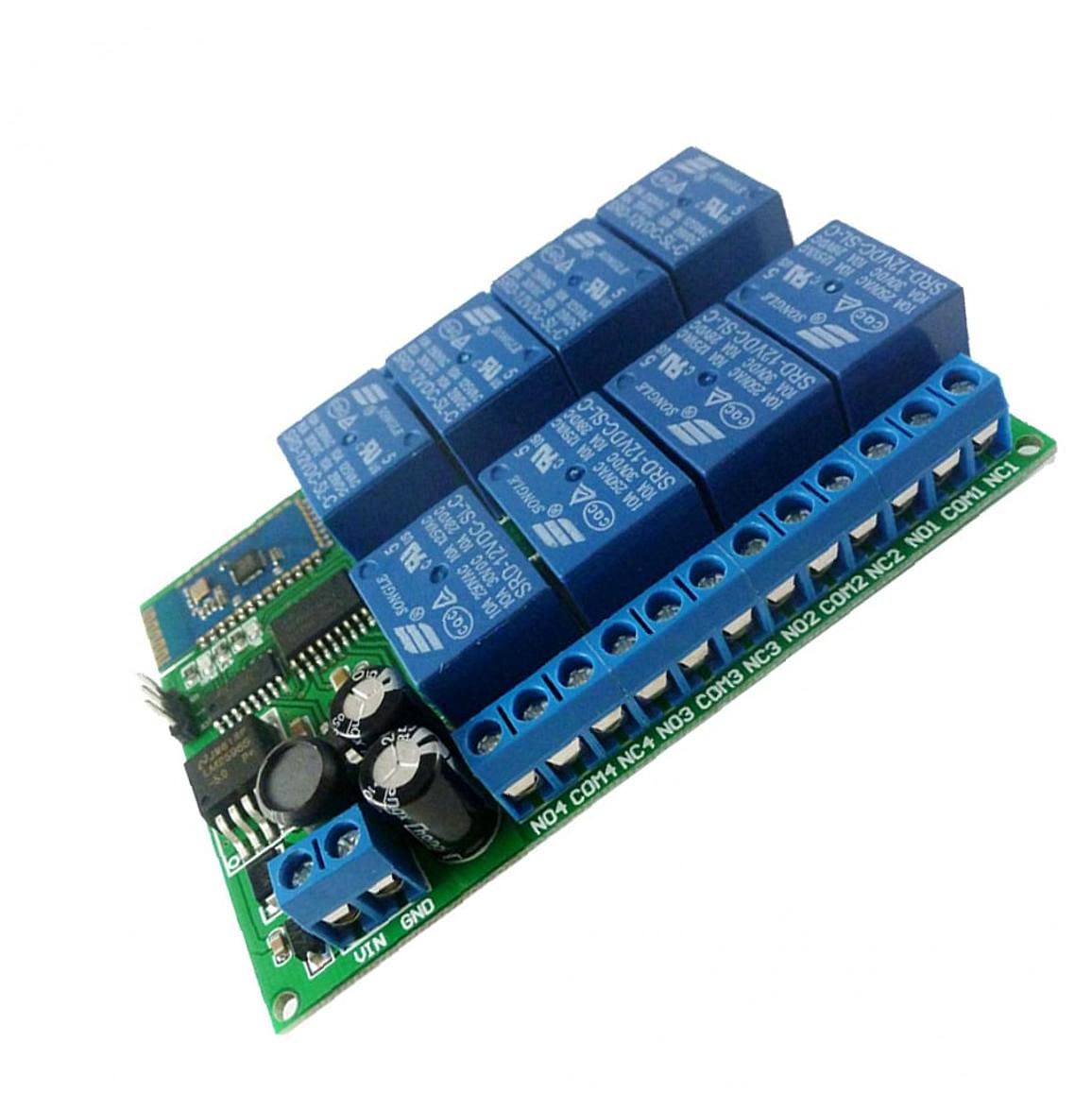 8 Channel Relay Module 12V Bluetooth Relay Module Relay Module 8-Channel Relay Interface Board Relay Board Relay Module Relay Board 12V 8 Channel Bluetooth Relay Module 8-Channel Relay Interface