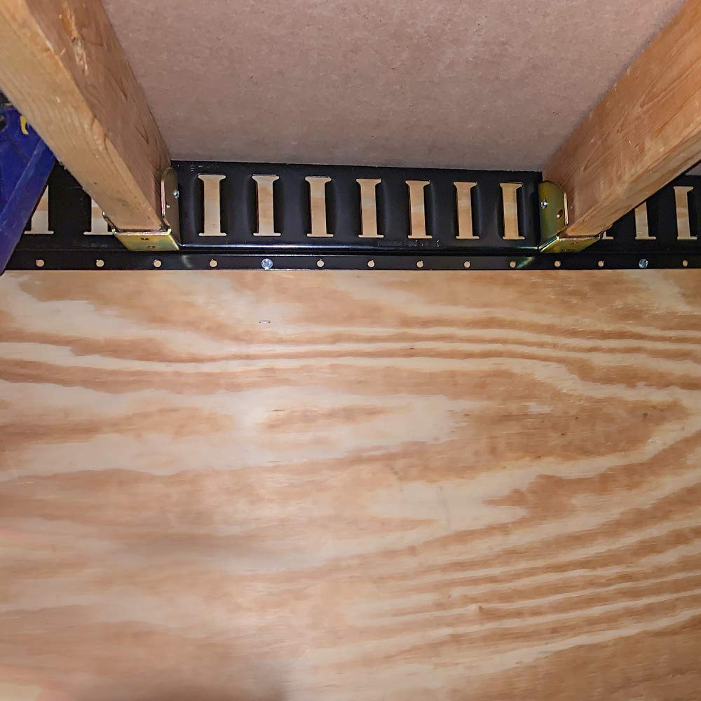 4 ETrack Wood Beam End Socket Shelf Brackets w/ E Track Fittings, for