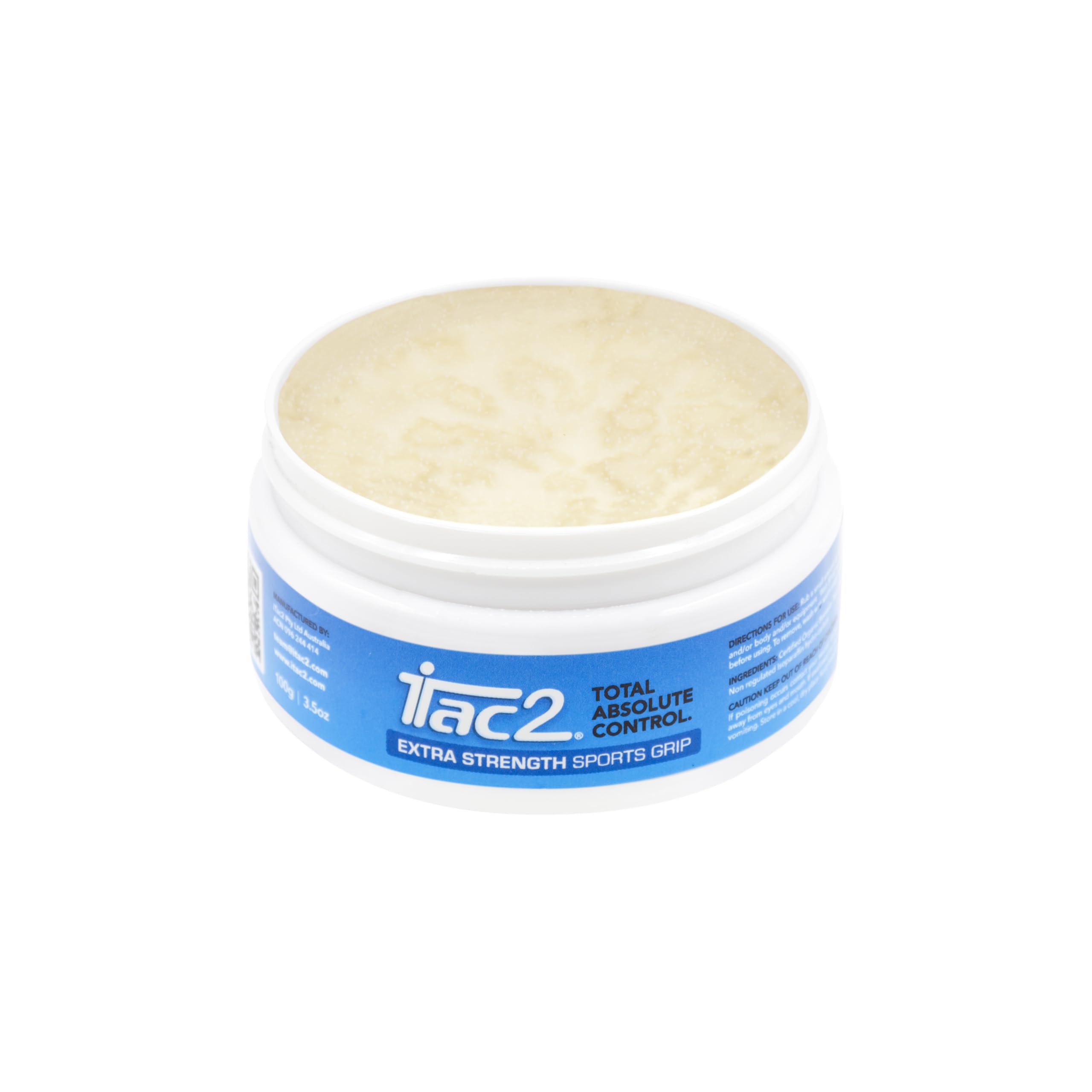 ITAC2® Sports Grip - Barattolo extra resistente (100 gm) - Ultimate Sports Grip Aid per immersioni, tennis, ciotole, basket, netball - Impugnatura impermeabile - Formula con cera d'api