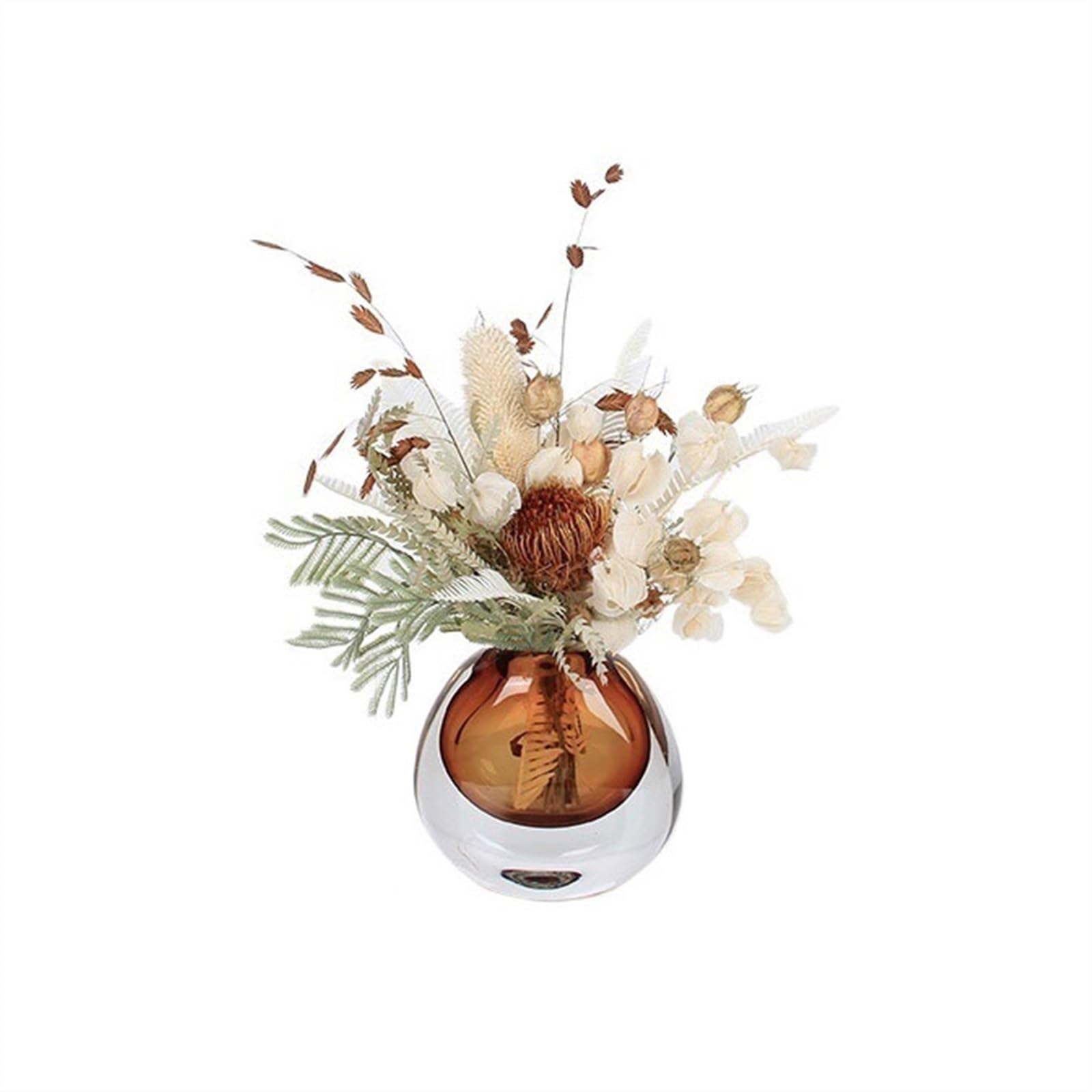 K5C7S3W9D6 Faux flowers Table Centerpiece Decorations Simulation Dried Flowers Set Home Coffee Arrangement Soft Furnishing Fake Wedding Decoration(A)