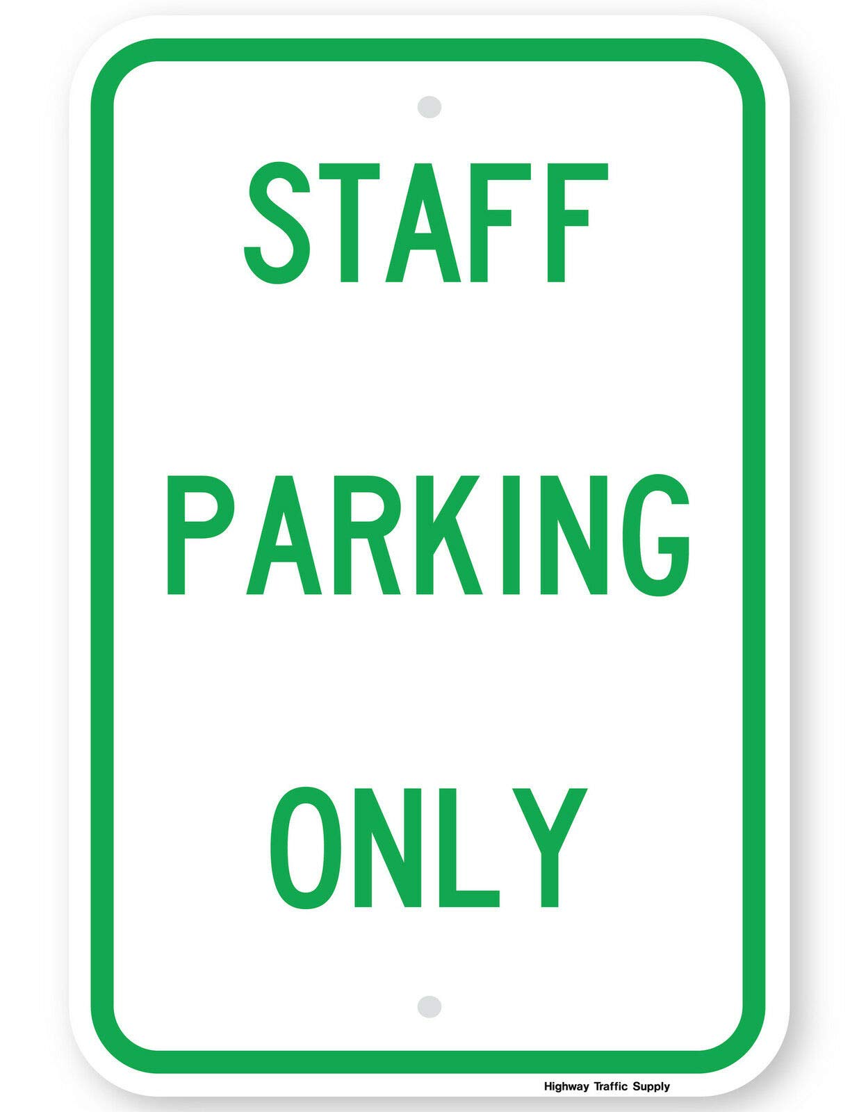 Inga Staff Parking Only Sign Funny Retro Metal Sign 8x12 inches