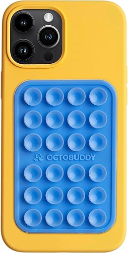 OCTOBUDDY Classic Soporte adhesivo de silicona con succión fuerte para funda de teléfono, manos libres, para selfies y videos, para iPhone y