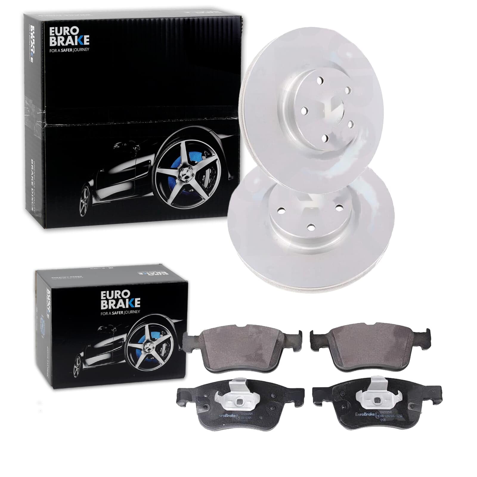Eurobrake Bremsscheiben 308mm + Beläge vorne | 58153125117 + 5502222595 Kompatibel mit Focus IV (hn),focus IV Stufenheck (hm),focus IV Turnier (hp)