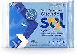 Girando Sol Sabão Em Barra Azul 200G