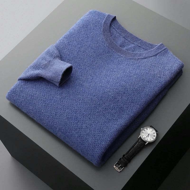 Men's Cashmere Sweater Pullover Long Sleeved Autumn Winter Round Neck Sweater Cashmere Sweater Casuals4