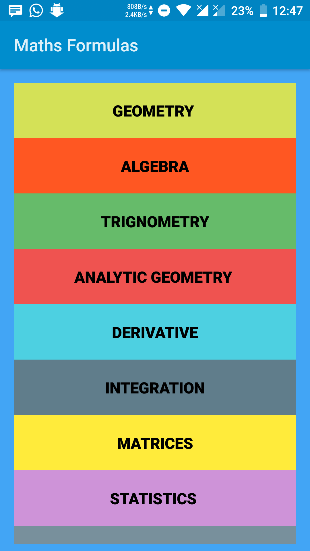 Maths Formulas - App on Amazon Appstore