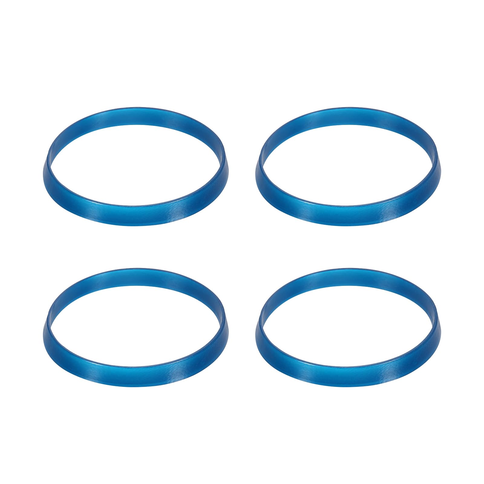 sourcing map 4 Pcs Seal Ring Silicone Washer, 50mm/1.97" Silicone Gasket Washers O Ring Seals for 1 7/8 Inch Drain Pipe Sink Drains for Seals Repair Shower Hose Faucet Shower Head, Blue