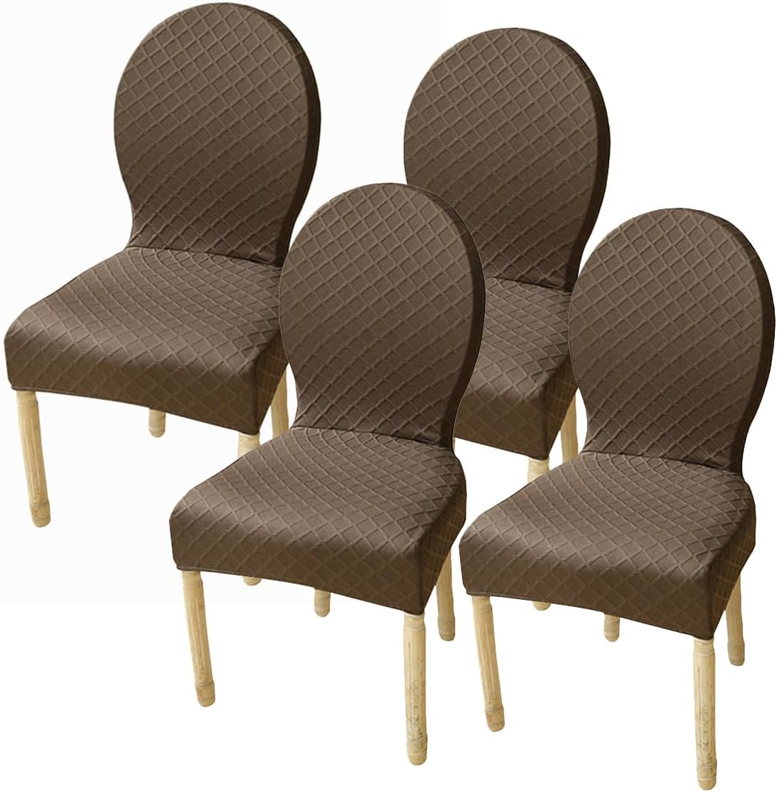 XGANGM Set of 4/6 Dining Room Chairs Slipcovers with Round