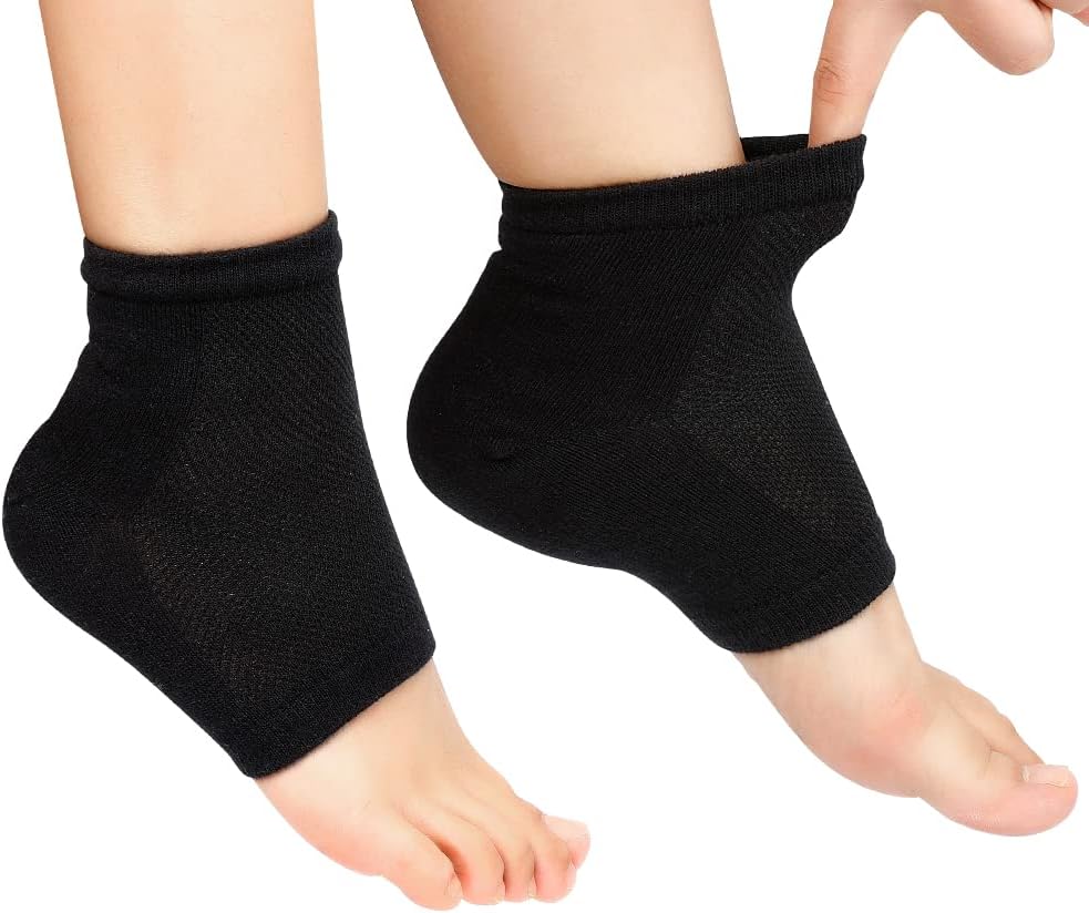 Codream Moisturizing Heel Gel Socks: Heal Dry Cracked Heel Treatment Overnight Pedicure Foot Spa Sock | 2 Pairs Soft Silicone Moisturizer Sleeve to Repair Callus Rough Heel