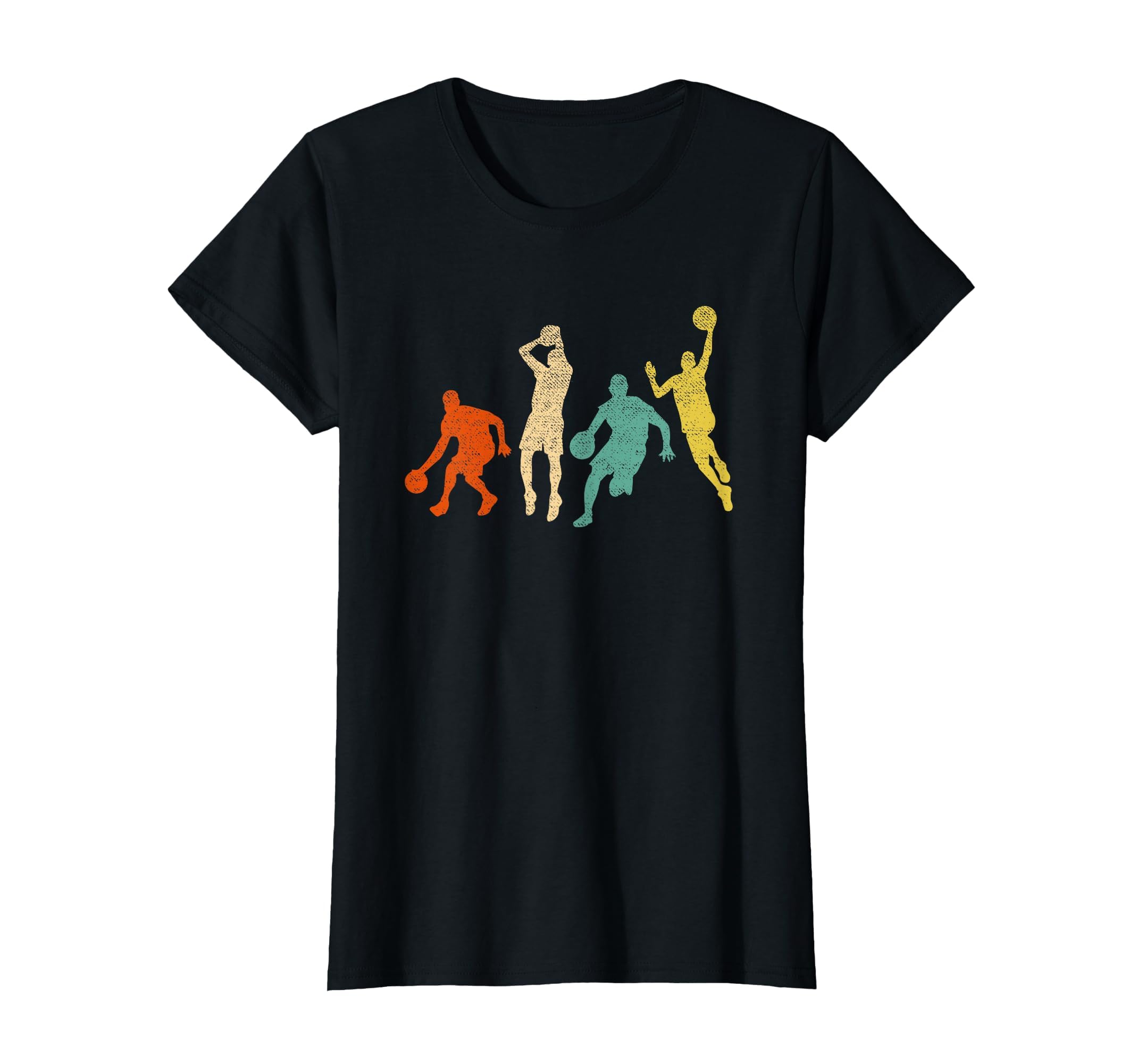 Vintage Basketball Ball Graphic Design Basketball Fan Player T-Shirt
